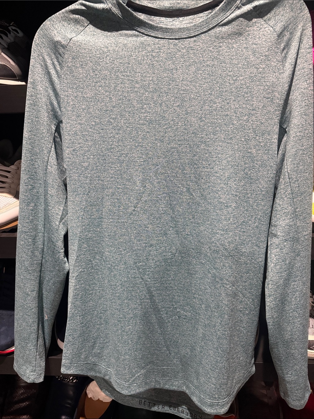 lululemon athletica Heathered Seafoam Long-Sleeve Crew